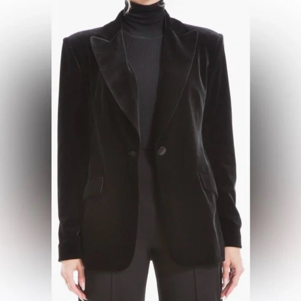 NEW MAX studio velvet blazer